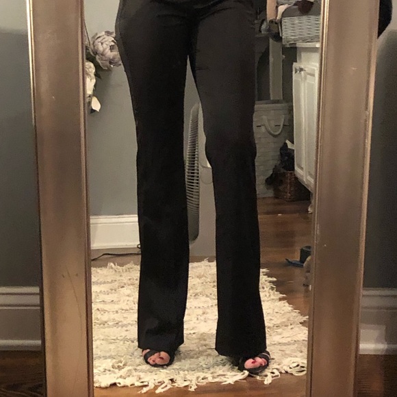 BCBG black straight leg trouser slacks size 2 - Picture 7 of 16